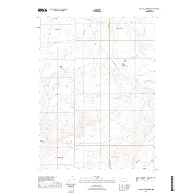 2017 Map of Soap Holes Reservoir, 2017 Print