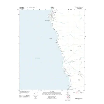 2012 Map of Soberanes Point, 2012 Print