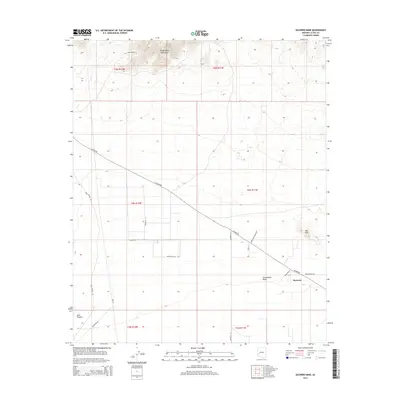 2014 Map of Socorro Mine, 2014 Print
