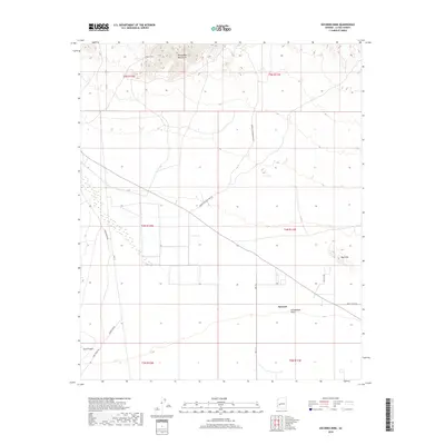 2018 Map of Socorro Mine, 2018 Print