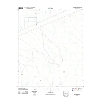 2011 Map of Socorro Peak, 2011 Print
