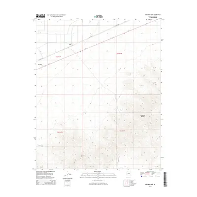2014 Map of Socorro Peak, 2014 Print
