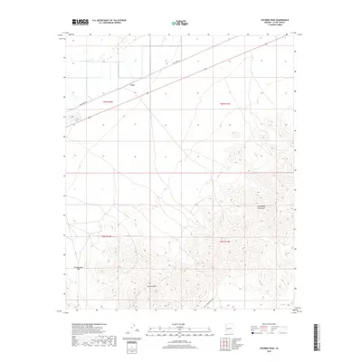 2018 Map of Socorro Peak, 2018 Print