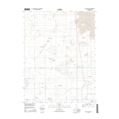 2014 Map of Soda Lake East, 2014 Print
