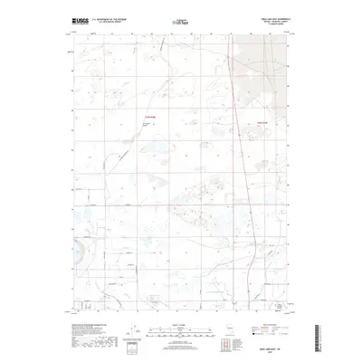 2018 Map of Soda Lake East, 2018 Print
