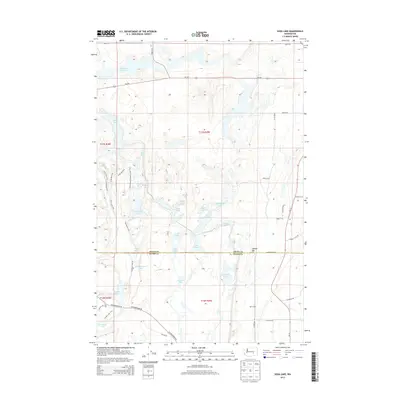 2013 Map of Soda Lake, 2013 Print