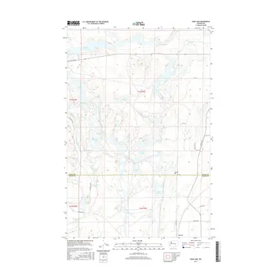 2017 Map of Soda Lake, 2017 Print