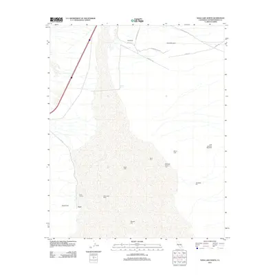 2012 Map of Soda Lake North, 2012 Print