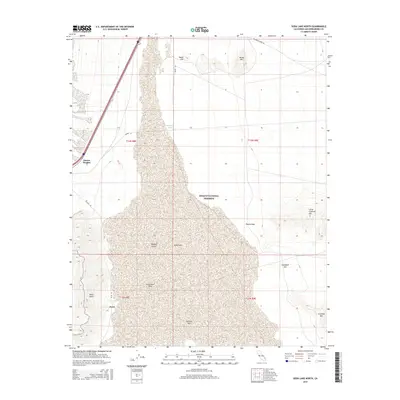 2015 Map of Soda Lake North, 2015 Print