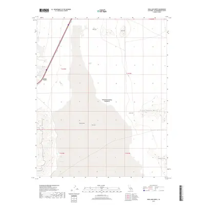 2018 Map of Soda Lake North, 2018 Print