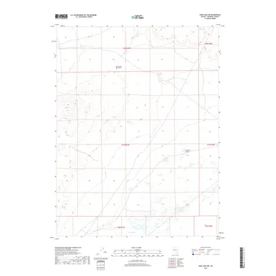 2018 Map of Soda Lake NW, 2018 Print