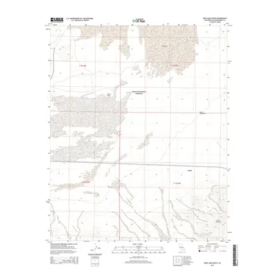 2015 Map of Soda Lake South, 2015 Print