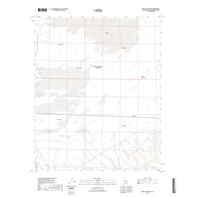 2018 Map of Soda Lake South, 2018 Print