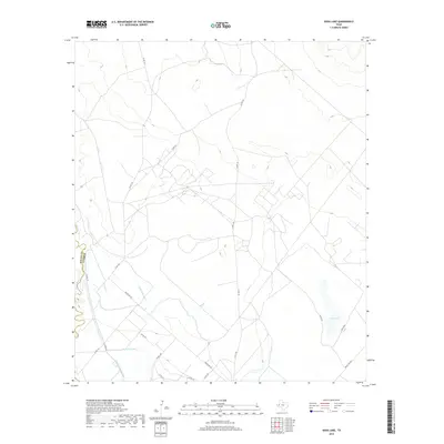 2019 Map of Soda Lake, 2019 Print
