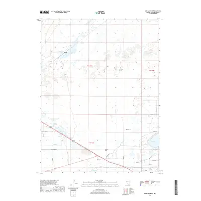 2018 Map of Soda Lake West, 2018 Print