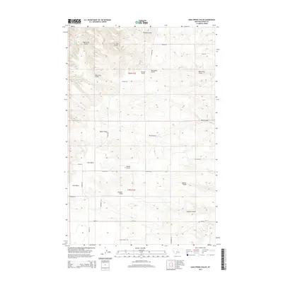 2014 Map of Soda Spring Coulee, 2014 Print