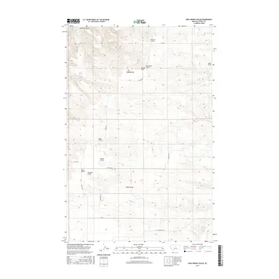2017 Map of Soda Spring Coulee, 2017 Print