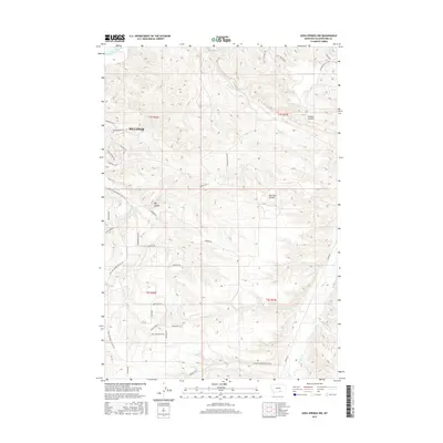 2017 Map of Soda Springs NW, 2017 Print