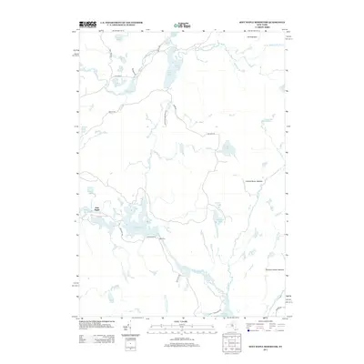 2013 Map of Soft Maple Reservoir, 2013 Print