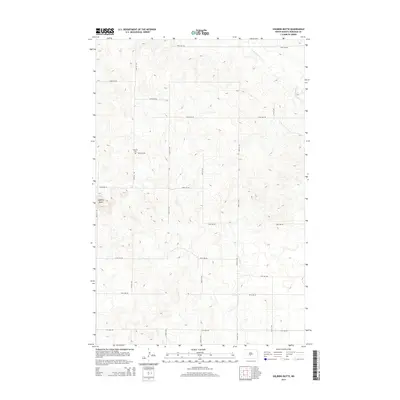 2014 Map of Solberg Butte, 2014 Print