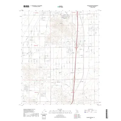2018 Map of Soledad Mountain, 2018 Print