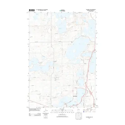 2013 Map of Solomon Lake, 2013 Print