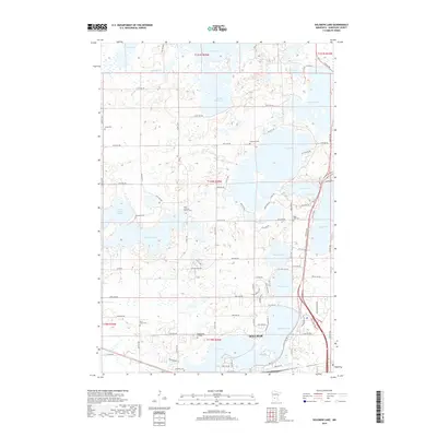 2019 Map of Solomon Lake, 2019 Print