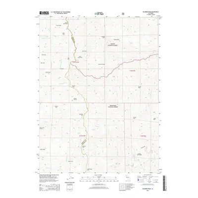 2015 Map of Solomon Peak, 2015 Print