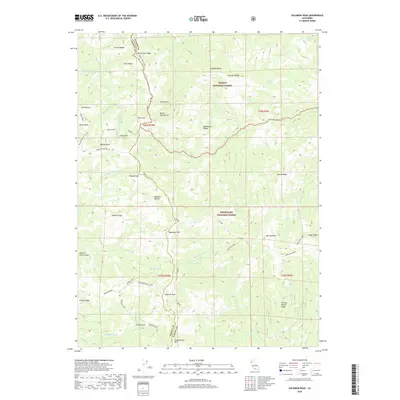 2018 Map of Solomon Peak, 2018 Print