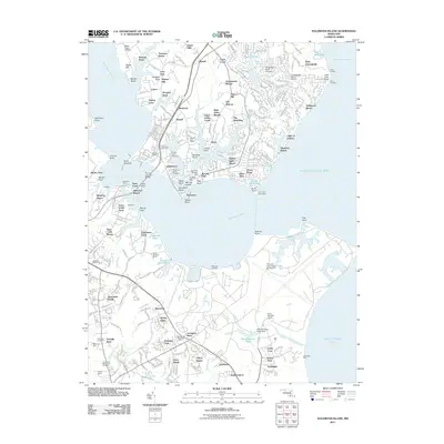 2011 Map of Solomons Island, 2011 Print