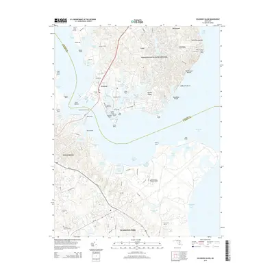 2014 Map of Solomons Island, 2014 Print
