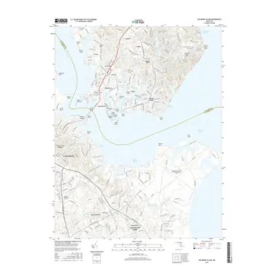 2016 Map of Solomons Island, 2016 Print