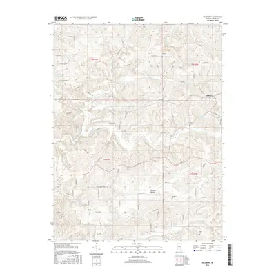 2016 Map of Solsberry, 2016 Print