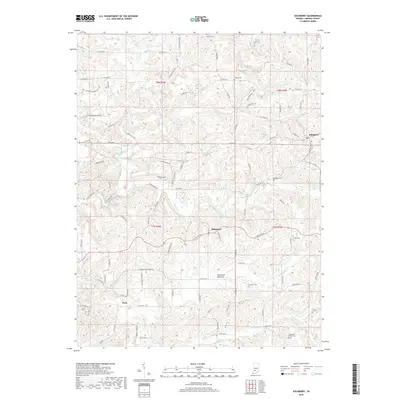 2019 Map of Solsberry, 2019 Print