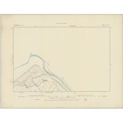 1882 Map of Somerset II.NE, 1884 Print