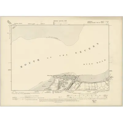 1902 Map of Somerset II.NW, 1904 Print