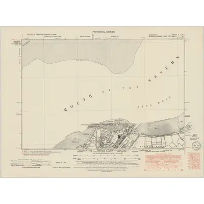 1938 Map of Somerset II.NW, 1949 Print
