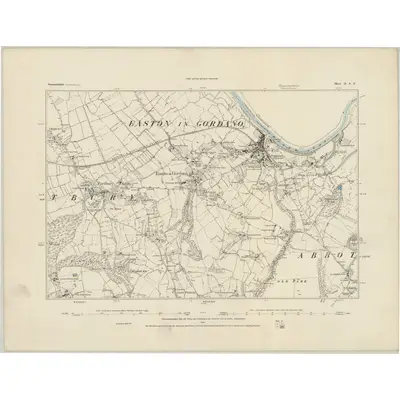 1882 Map of Somerset II.SE, 1884 Print