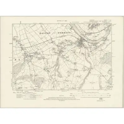 1912 Map of Somerset II.SE, 1920 Print