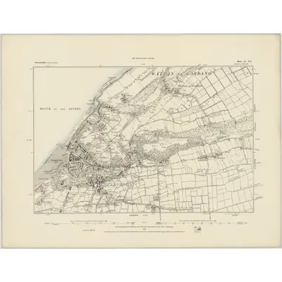 1882 Map of Somerset IV.NE, 1884 Print