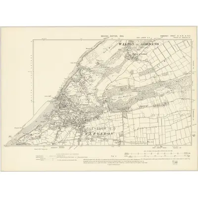 1902 Map of Somerset IV.NW & NE, 1904 Print