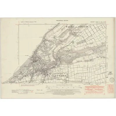 1938 Map of Somerset IV.NW & NE, 1949 Print