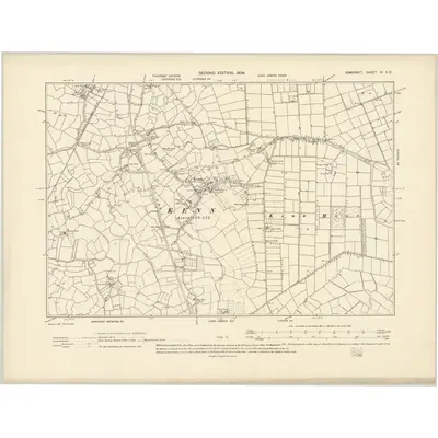 1902 Map of Somerset IV.SE, 1904 Print