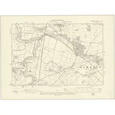 1903 Map of Somerset L.NE, 1904 Print