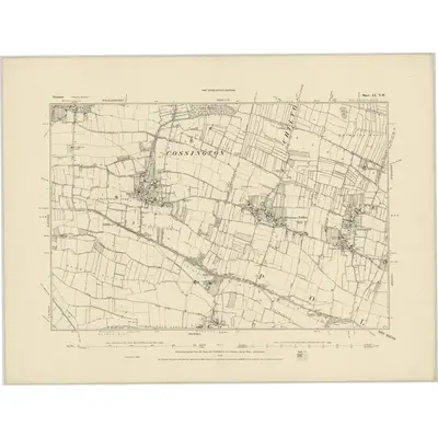1885 Map of Somerset LI.NW, 1886 Print