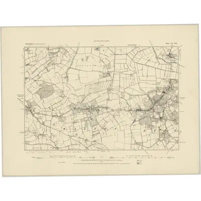 1885 Map of Somerset LII.SW