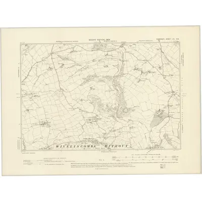 1902 Map of Somerset LIX.SW, 1904 Print