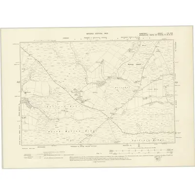 1902 Map of Somerset LVI.NW, 1905 Print
