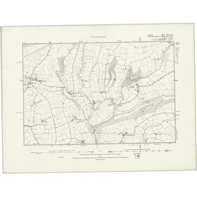1887 Map of Somerset LVIA.NE, 1889 Print