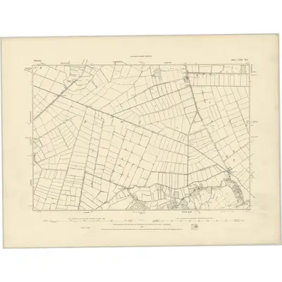 1885 Map of Somerset LXII.NE, 1886 Print